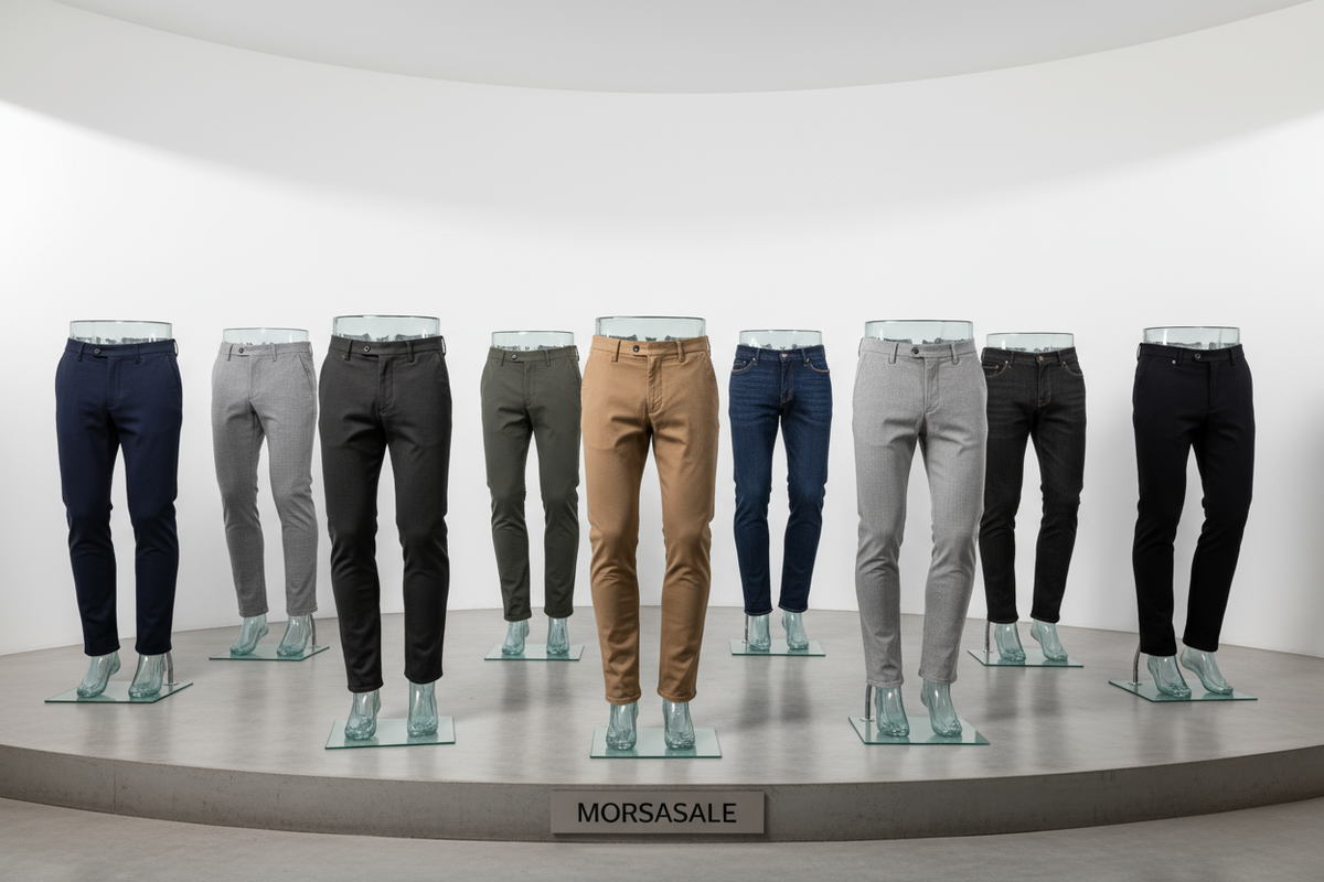 Men's Bottoms Collection: Slim Fit Jeans, Cargo Pants, Athletic Shorts, and Cotton Jogging Bottoms