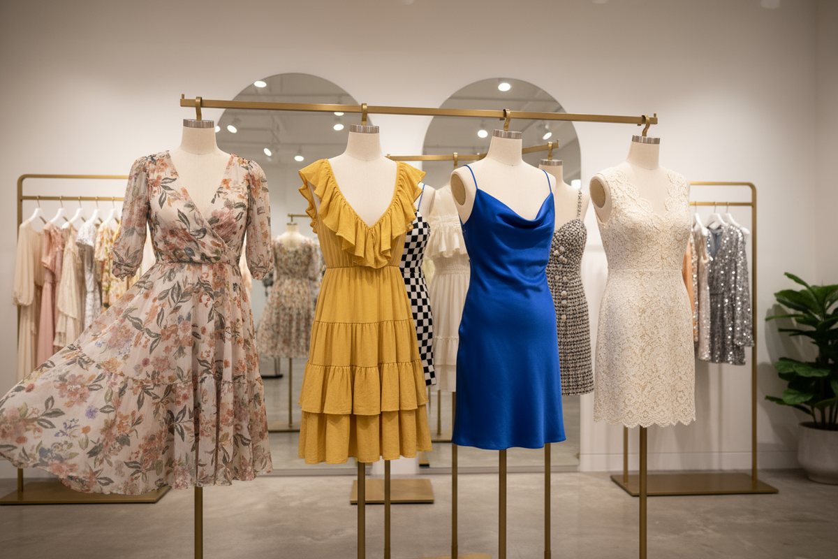 Stylish Mini Dresses for Women: One Shoulder Long Sleeve, Floral, Bodycon, and Plus Size Small Frocks